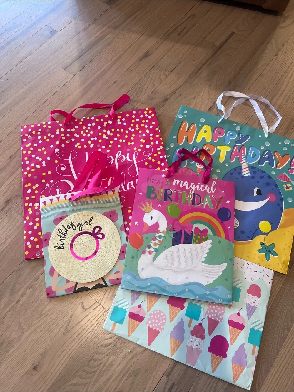 58 Assorted Multicolor Gift Bags